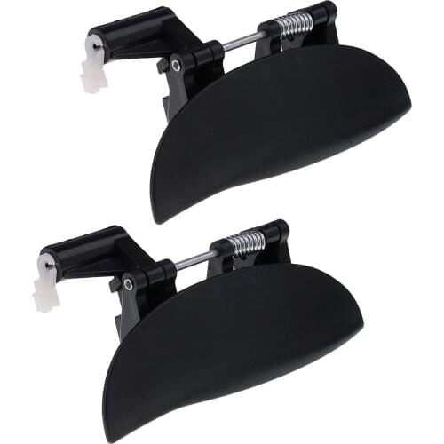 1 Set Black Front Exterior Exterior Door Handles Kits for Hyundai Amica Atos 1997 - 2005