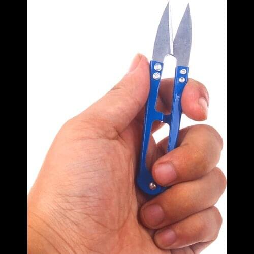 1PC PracticalStainless Steel Stitch U-Shape Use Scissors Cut Fishing Line Trimming Nipper Essential Cutting Supplies Accessories