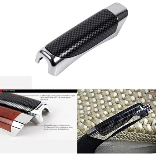 1 pcs Universal Fashion Car Decoration Wooden Anti-slip Handbrake Covers Auto Gear Shift Collars for VW Hyundai