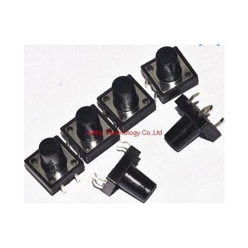 100Pcs/lot 12x12x13mm Micro Push Button Tactile Momentary Electronic Flip Switch 12*12**13H