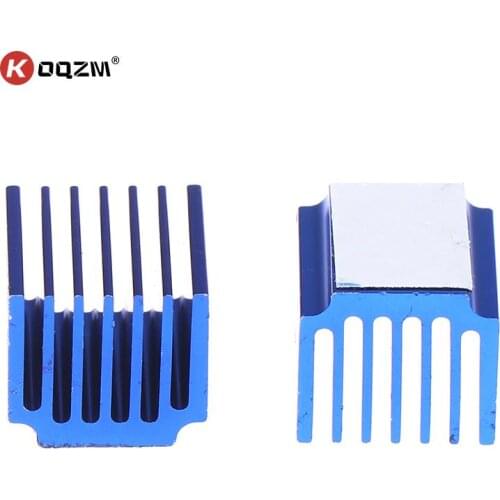 2pcs Aluminum Stepper Driver Heatsinks Cooler With Adhesive For TMC2100 LV8729 3D Printer Parts 15*14.5*13mm