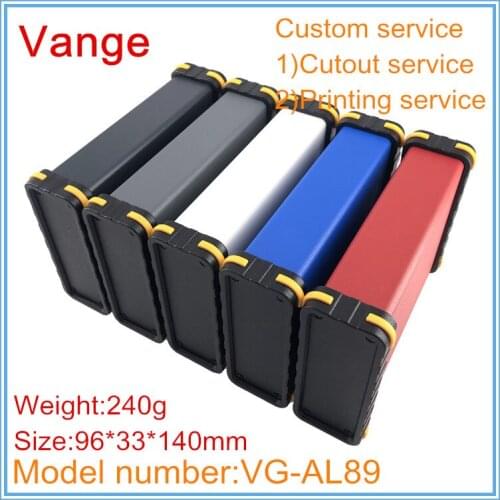 4pcs/lot digital player electronics project box 96*33*140mm 6063-T5 Aluminum instrument housing diy plastic panels for PCB