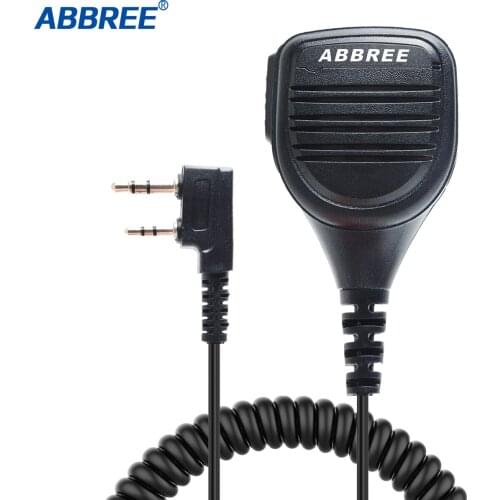 ABBREE AR-760 2PTT Rainproof Shoulder Speaker Mic for 2 Way Radio Walkie Talkie Baofeng UV-5R UV-82 BF-888S Kenwood TYT