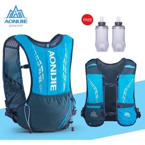 AONIJIE Ultra Vest 5L Hydration Backpack Pack Bag Soft Water Bladder Flask Set For Running Hiking Trail Marathon Race C9102