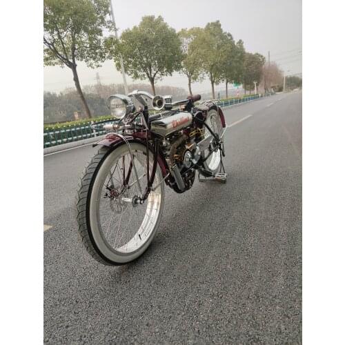 Badass Gas Bike Fueled Tank Super Power 4 Stroke Engine Bravo Super Vehicle Enchantment Asskicking Handbuilt Hobbyist Cycling