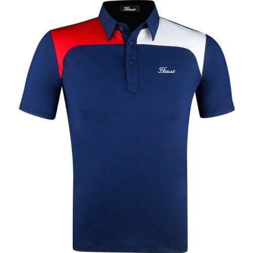 Golf Wear Quick Drying Summer Outdoor Sports Golf Quick Drying Sweat Wicking Golf Clothing Mens Golf Short Sleeve Paul Polo Top