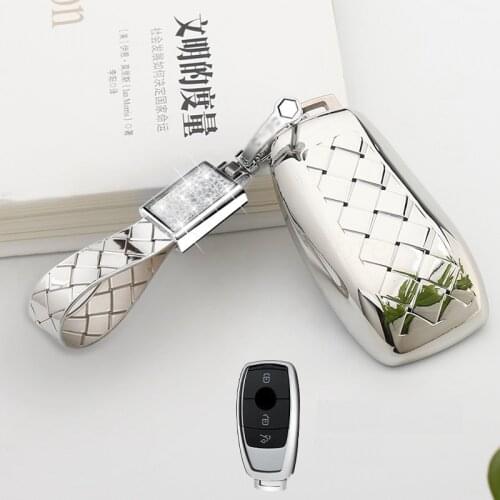 Car Remote Key Case Shell For Mercedes Benz E Class E200 E260 E300 E320 New A200L C260L W213 2018 Soft Protection Key Cover Bag