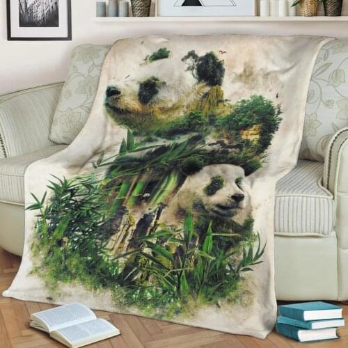 Another In My Surreal Nature Series Of Animals In TheirFlannel Throw Blanket 3D Printed Keep Warm Sofa Child Blanket Home Decor
