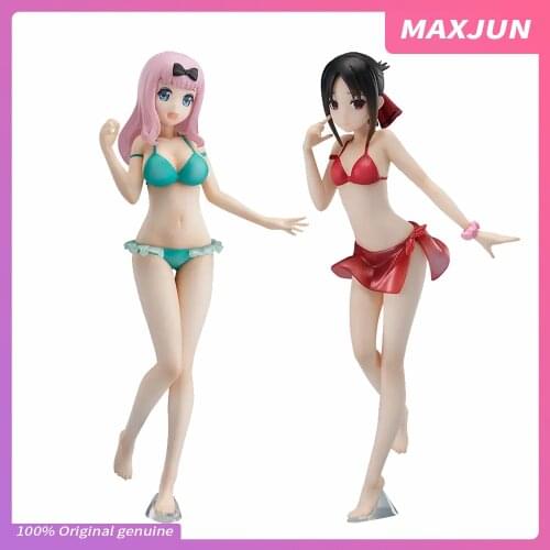 MAXJUN Genuine Anime Kaguya-sama wa kokurasetai Figure Kaguya Chika PVC Model toys Tensai tachi no ren'ai zun sen sexy figure