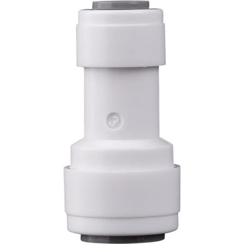 1/4" - 3/8" OD Tube PE Pipe Fitting Hose Straight Quick Connector Aquarium RO Water Filter Reverse Osmosis System