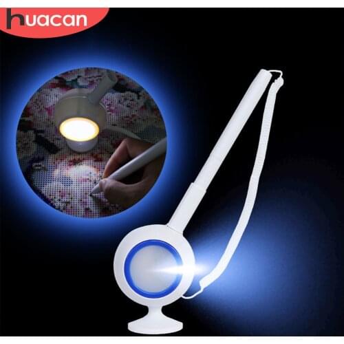 HUACAN Diamond Painting LED Small Table Lamp Lighting Point Drill Pens Tool Diamond Embroidery Accessories Kit