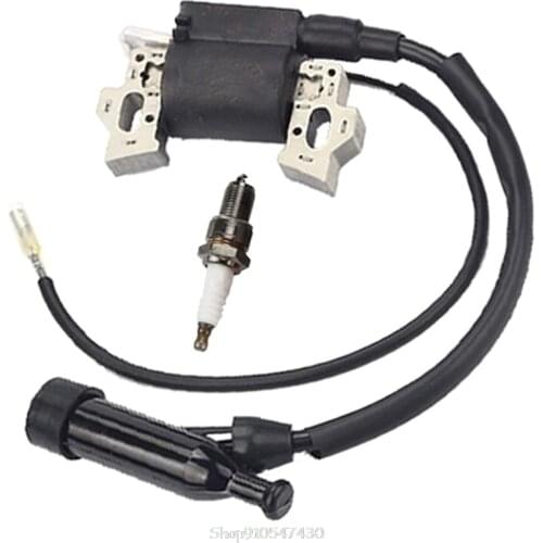 Ignition Coil for Hondae Gx240 Gx270 Gx340 Gx390 8hp 9hp 11hp 13hp Engine Lawn Mower Tractor Generator w/Spark Plug N11 Dropship