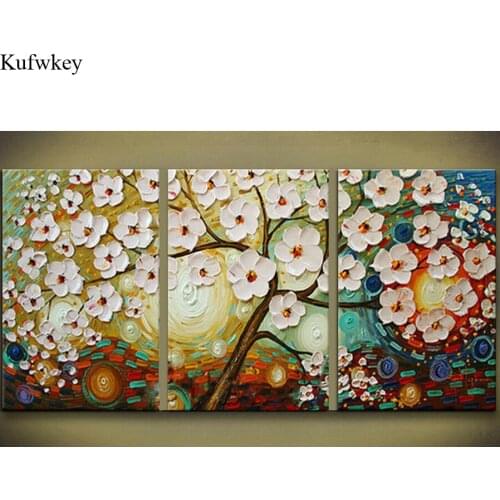 New arrivals 5D DIY Diamond Painting sunflower Wall Picture Full Diamond Embroidery Cross Stitch diamond Mosaic home decor 3pcs