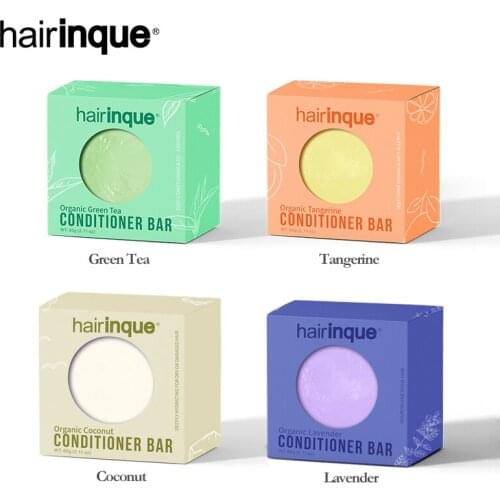 Organic 4 Different Fragrances Handmade Hair Conditioner Bar Solid Conditioner Lavender Coconut Tangerine Soap Hair Care