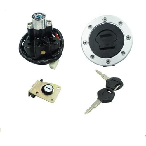 Motorcycle Ignition Switch Fuel Gas Tank Cap Cover Seat Lock Key Set For TL1000R 98-03 TL1000S 97-01GSX750 98-06 GSX600 98-06