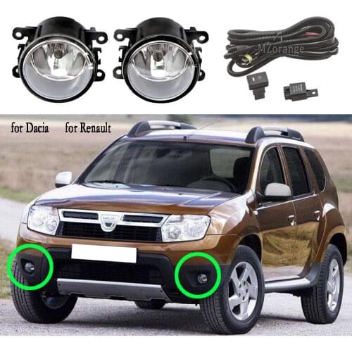 Fog Lights for Renault Duster Koleos Megane Fog Light For Dacia Duster Logan 2004-2015 halogen foglights for Renault Logan