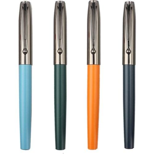 Luxury Calligraphy Fountain Pens Metal Steel Fine Tip Ink Pens School Student Office Business Writing Stationery Gifts Supplies