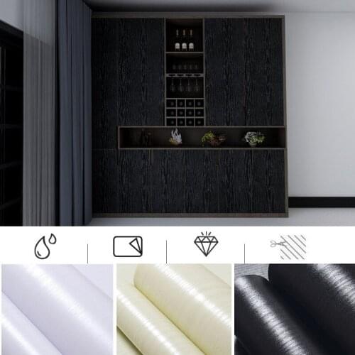 40cm*10m Wood Grain Self-Adhesive WallpaperPeel and Stick Backsplash DIY Wall Stickers for Kitchen Cabinets Countertop Doors