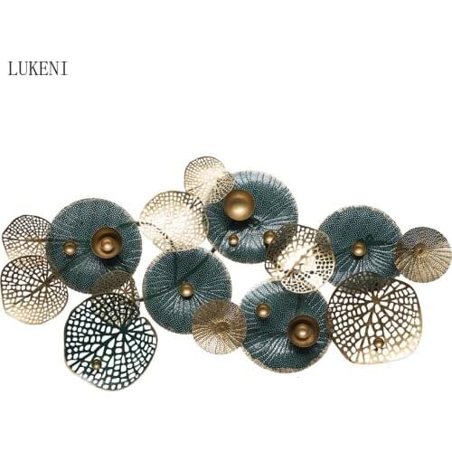 Metal Style Light Luxury Wall Decorations Creative Wrought Iron Simple Living Room Background Wall Decoration Pendant