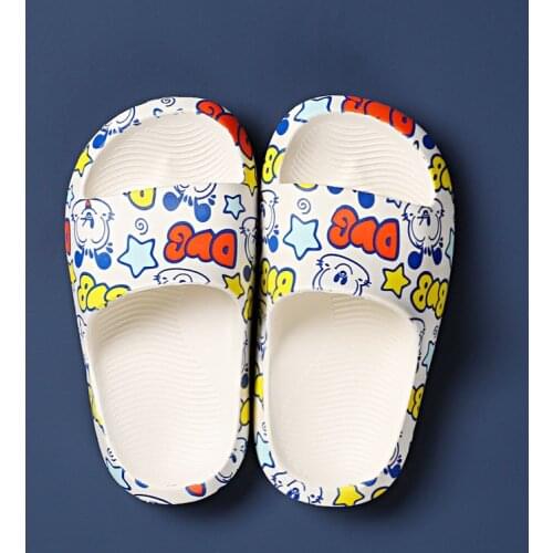 Kids House Slippers Summer Brand New Cartoon Boys Girls Slides Anti-skid Bathroom Swimming Slippers Slip-on Cartoon Dog Home Hot