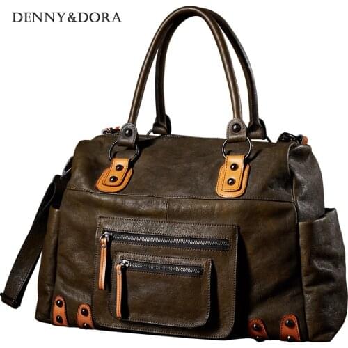 Large Capacity Travel Bags Classic fashion travel Luxury Mens Cow Leather Bag