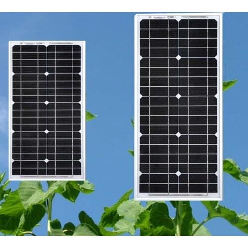 Waterproof Photovoltaic Panel 18v 20w 2Pcs Solar Panels 40w Solar Battery Charger 12v Rv Motorhome Caravan Car Camp 190321