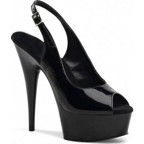 6 inch sexy High Heel Shoes summer Womens Sandals 15cm cheap high quality white rhinestone Womens Dance Shoes