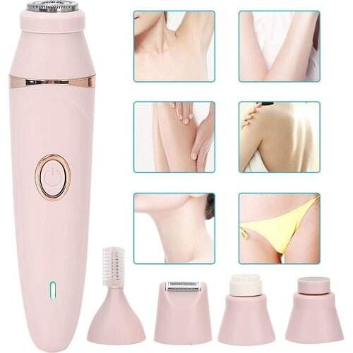 5 in 1 Electric Epilator Women Shaver Painless Hair Removal Epilator Shaving Machine Face Beard Eyebrow Nose Trimmer Body Bikini