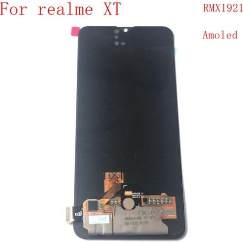 6.4" Amoled For Realme XT LCD Screen Display+Touch Screen Digitizer Full Replacement real me XT RMX1921Parts