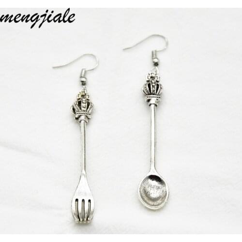 1pair Vintage Punk spoon fork Earring drop earrings jewelry earrings drop shipping