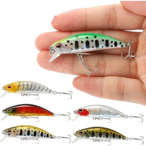 1Pcs Fishing Bait Minnow Sinking Wobblers Hard Bait 55mm Artificial Bait Trout Hard Lure Jerkbait Crankbait Bass Fishing Tackle