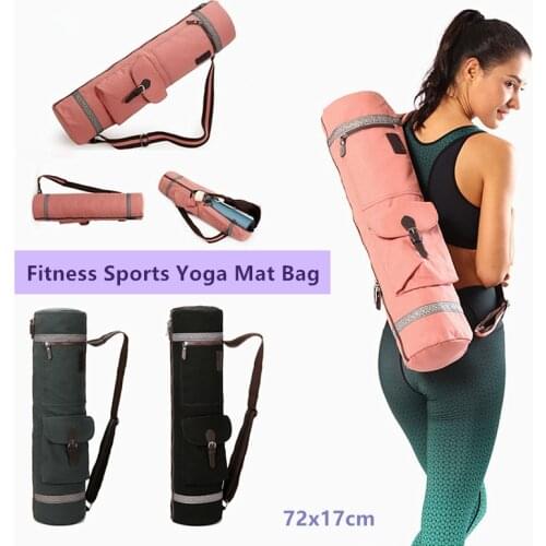1Pc Portable Outdoor Yoga Mat Bag Gym Fitness Exercise Dance Pilates Pad Storage Carry Sack