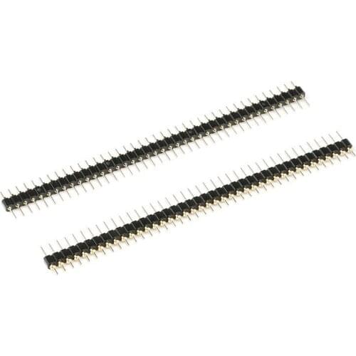 10pcs Single row pin round pin 2.54MM pitch 1*40P single row round hole socket single row female gold-plated