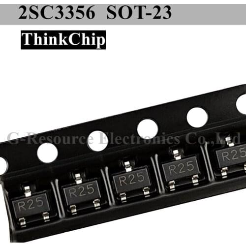 1000pcs) 2SC3356 SOT-23 SMD NPN high frequency amplifier transistor frequency 2G 4G 5G 7G (Marking R25/R25.)