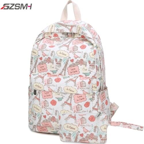 2pcs/set Schoolbag for Teenager Students University Backbag Waterproof Bookbag Handbag School Supplies Kawaii Separation Bag