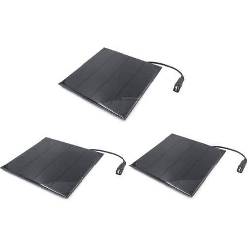 6V 6W 4.5W 2W 3W 3.5W Solar Panel Charger 5V USB Output Polycrystalline Solar Cell DIY Solar Charge Battery cable 30cm