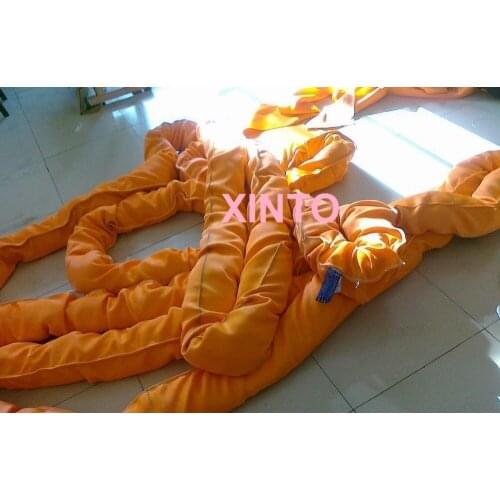 40TX1M--20M 6:1 High tensile Eye-eye soft round sling industrial grade lifting sling polyester fiber strap tree glass auto