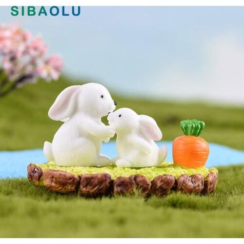 Swan Pig Snowman Pig Bear model cartoon animal Figurine Dollhouse cake home decor miniature fairy garden decoration accessories