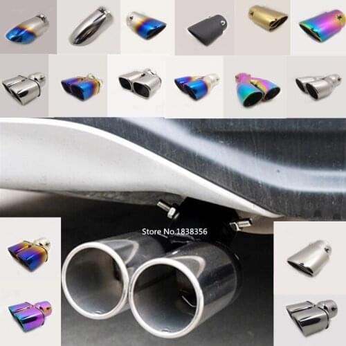 Car Muffler Exterior End Pipe Outlet Dedicate Stainless Steel Exhaust Tip Tail 1pcs For Renault Koleos 2017 2018 2019 2020