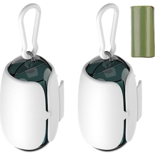 Pet Dispenser Waste Dog Poo Puppy Pick-Up Bags Holder Clip Travel Poop Bag