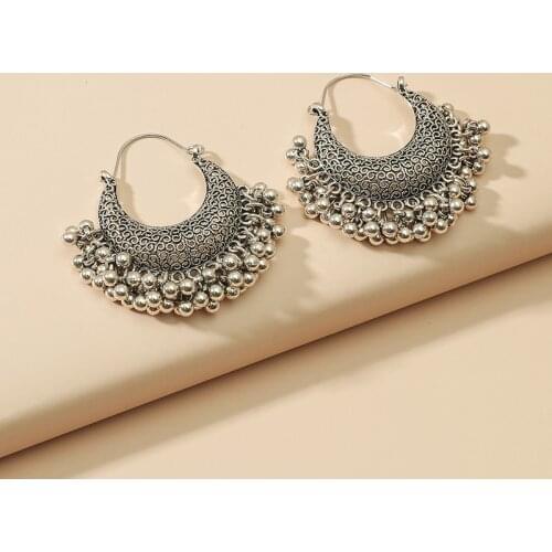 Ethnic Indian Palace Antique Bells Drop Earrings for Boho Wedding Bridal Dance Party Turk Afghan Nepal pendientes Party Gift