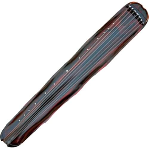 JLM Advanced Guqin old House beam fir Banana Leaf cinnabar Style 7 Strings Zither Professional Chinese Musical Instrument