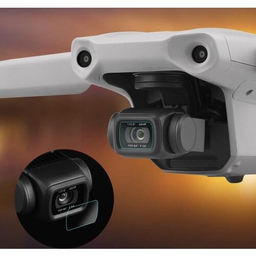 Camera Lens Anti-hatter Tempered Glass Film for DJI Mavic Air 2 Drone Lens Protector 9H Hardness Anti-scratches Protective Film