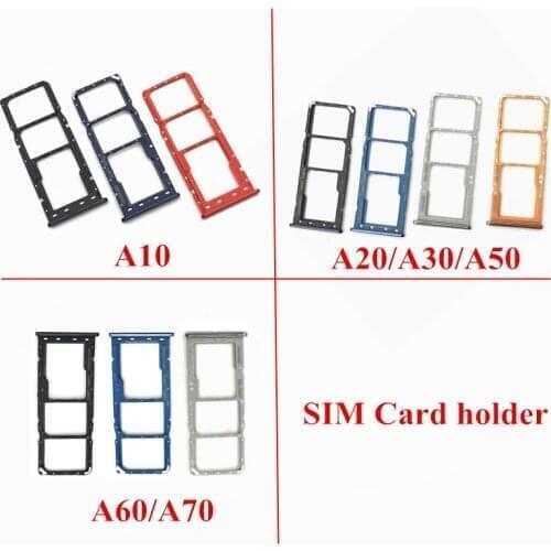 50x New Sim Card Tray SD Card Reader Socket Slot Holder Replacement Part for Samsung Galaxy A10 A20 A30 A50 A60 A70