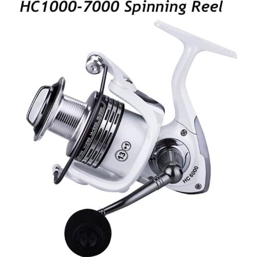HC1000-7000 Waterproof Fishing Spinning Reel 5.2:1 Right Left Hand Metal Fishing Reel Outdoor Fishing Gear Fishing Rod Wheel