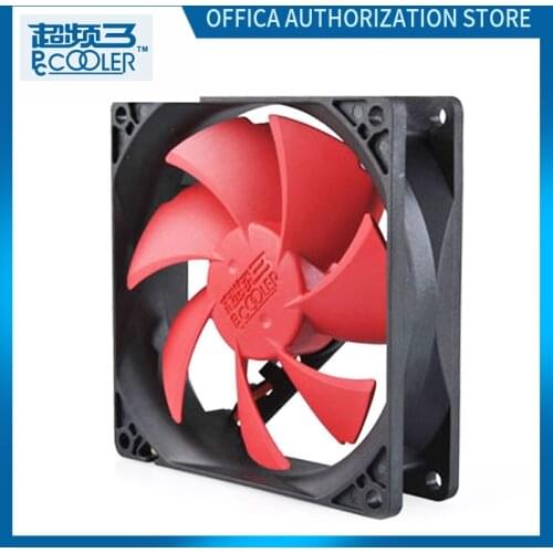Pccooler F125 12cm Case Fan 18dBA Low Noise Cpu Case Radiator Fan High Air Volume Ultra Low Noise Removable For Cleaning