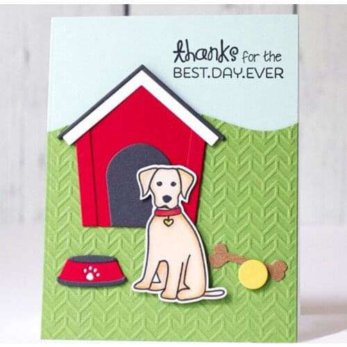 Cute Doghouse Metal Cutting Dies Stencils For DIY Scrapbooking Decorative Embossing Suit Paper Cards Die Cutting Template
