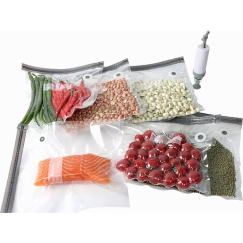Reusable Food Vacuum Sealed Bags Kitchen Storage Bags For Food Sealer BPA Free