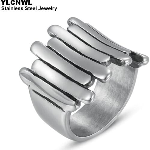 Fashion Stainless Steel Rings Women 2020 Simple Wide Band Cute Ladies Girl Jewelry Girlfriend Gift