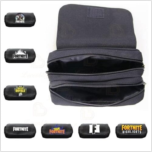 New Original Fortnite Pen Bag Children Large Capacity Game Figures Pattern Student Learning Stationery Kids Birthday Toys Gifts